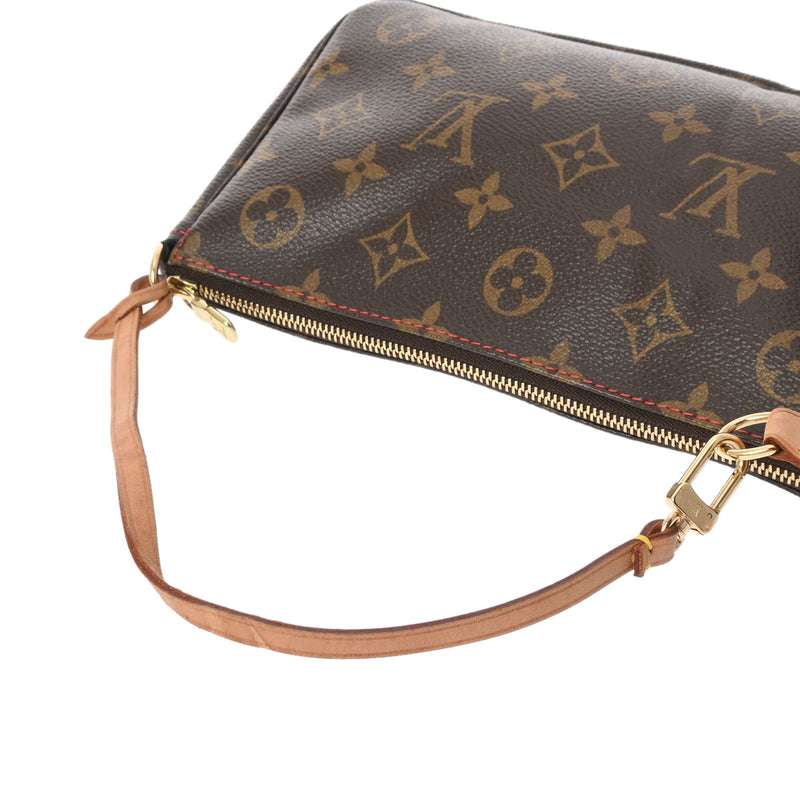 LOUIS VUITTON ルイヴィトン モノグラムチェリー ポシェットアクセソワール ブラウン M95008 レディース モノグラムキャンバス アクセサリーポーチ Bランク 中古 銀蔵