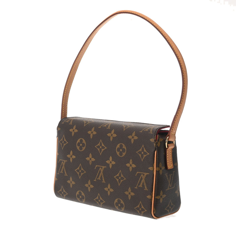 LOUIS VUITTON ルイヴィトン モノグラム レシタル ブラウン M51900 レディース モノグラムキャンバス ハンドバッグ ABランク 中古 銀蔵