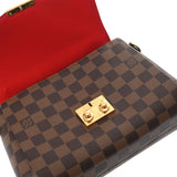 LOUIS VUITTON ルイヴィトン ダミエ クロワゼット  ブラウン N53000 レディース ダミエキャンバス ハンドバッグ ABランク 中古 銀蔵