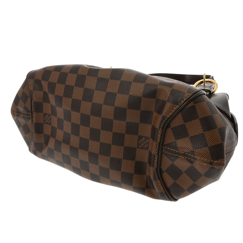 LOUIS VUITTON ルイヴィトン ダミエ システィナPM ブラウン N41542 レディース ダミエキャンバス ハンドバッグ Aランク 中古 銀蔵