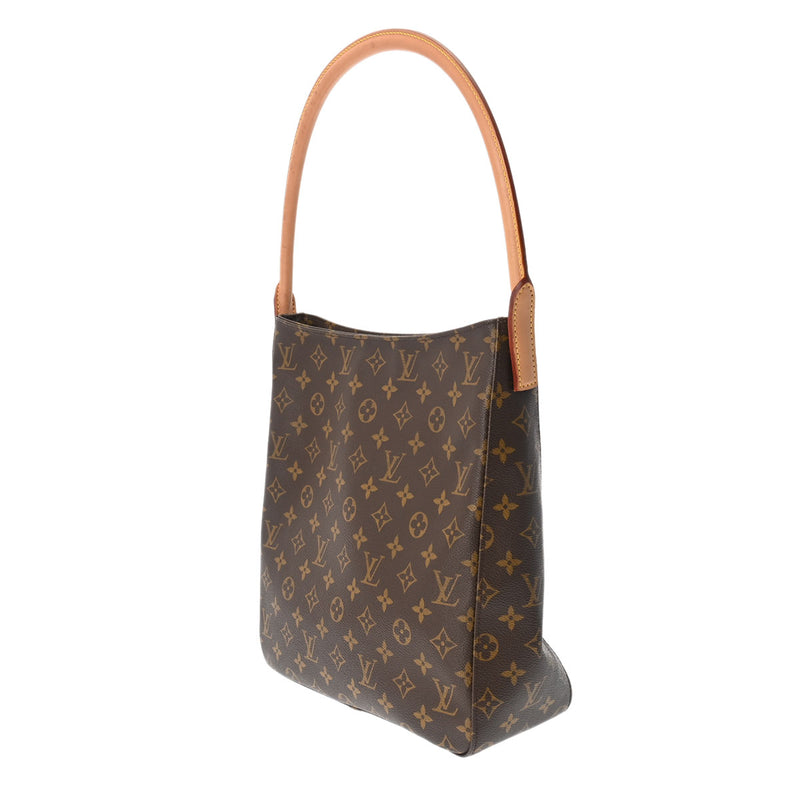 LOUIS VUITTON ルイヴィトン モノグラム ルーピング GM ブラウン M51145 レディース モノグラムキャンバス ワンショルダーバッグ Bランク 中古 銀蔵