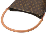 LOUIS VUITTON ルイヴィトン モノグラム ルーピング GM ブラウン M51145 レディース モノグラムキャンバス ワンショルダーバッグ Bランク 中古 銀蔵