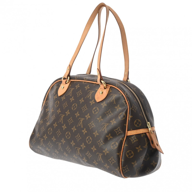 LOUIS VUITTON ルイヴィトン モノグラム モントルグイユ GM ブラウン M95566 ユニセックス モノグラムキャンバス ハンドバッグ Bランク 中古 銀蔵