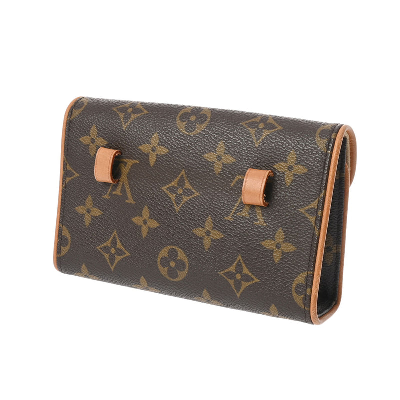 LOUIS VUITTON ルイヴィトン モノグラム ポシェットフロランティーヌ ベルトS ブラウン M51855 レディース モノグラムキャンバス ウエストバッグ Bランク 中古 銀蔵