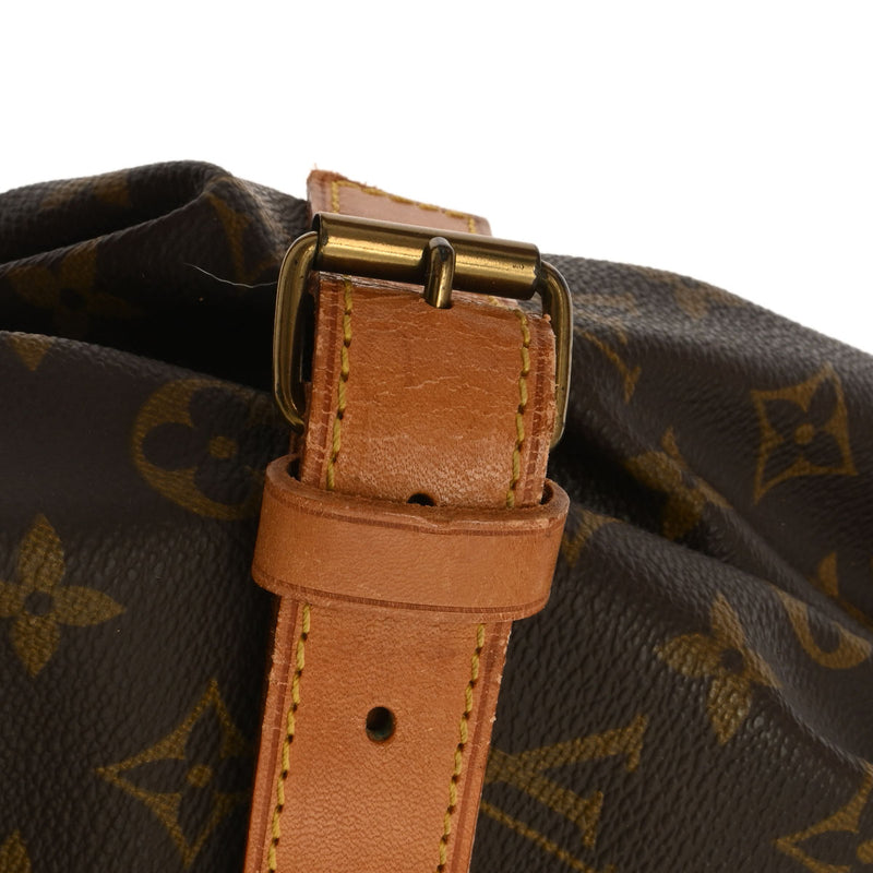 LOUIS VUITTON ルイヴィトン モノグラム ソミュール 43 ブラウン M42252 レディース モノグラムキャンバス ショルダーバッグ Bランク 中古 銀蔵