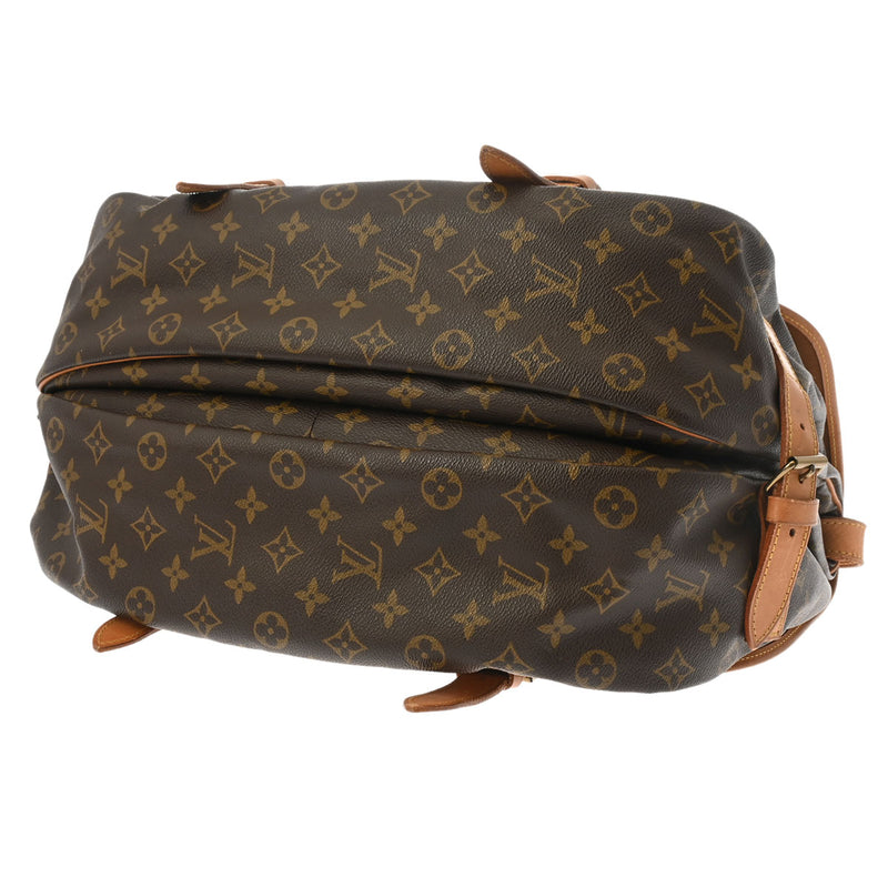 LOUIS VUITTON ルイヴィトン モノグラム ソミュール 43 ブラウン M42252 レディース モノグラムキャンバス ショルダーバッグ Bランク 中古 銀蔵