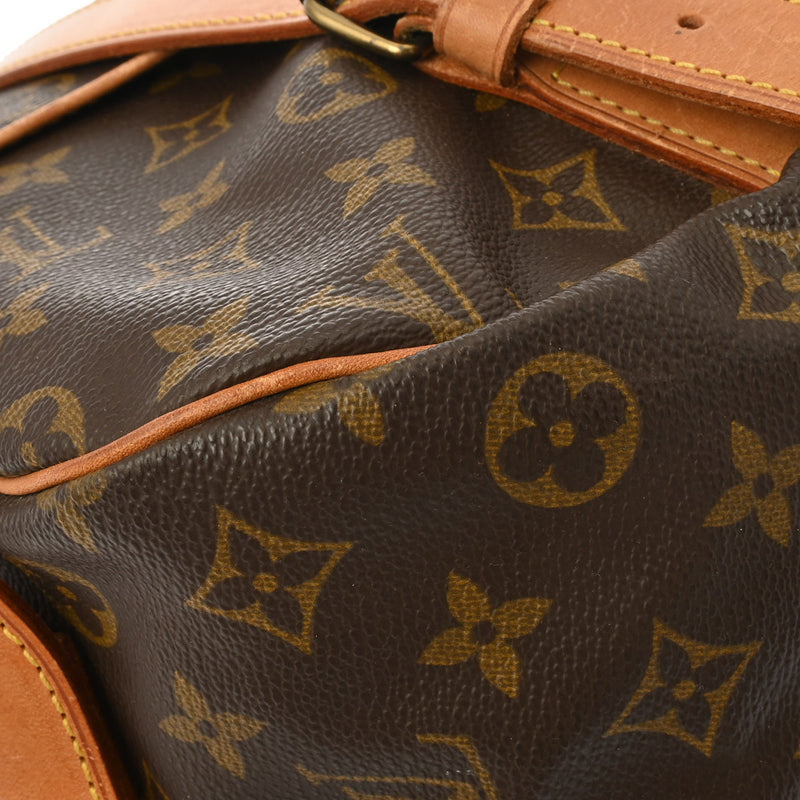 LOUIS VUITTON ルイヴィトン モノグラム ソミュール 43 ブラウン M42252 レディース モノグラムキャンバス ショルダーバッグ Bランク 中古 銀蔵