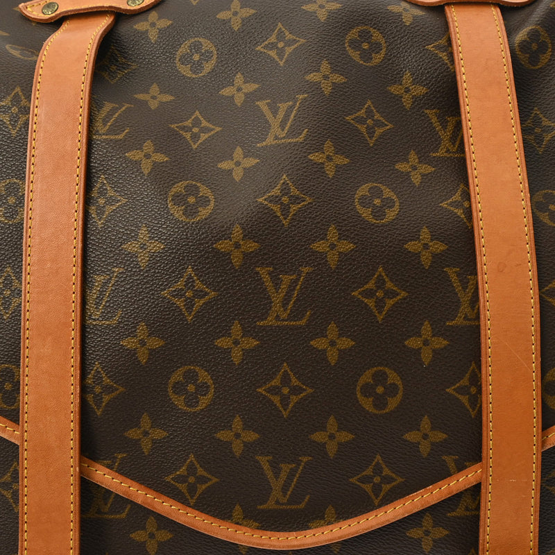 LOUIS VUITTON ルイヴィトン モノグラム ソミュール 43 ブラウン M42252 レディース モノグラムキャンバス ショルダーバッグ Bランク 中古 銀蔵