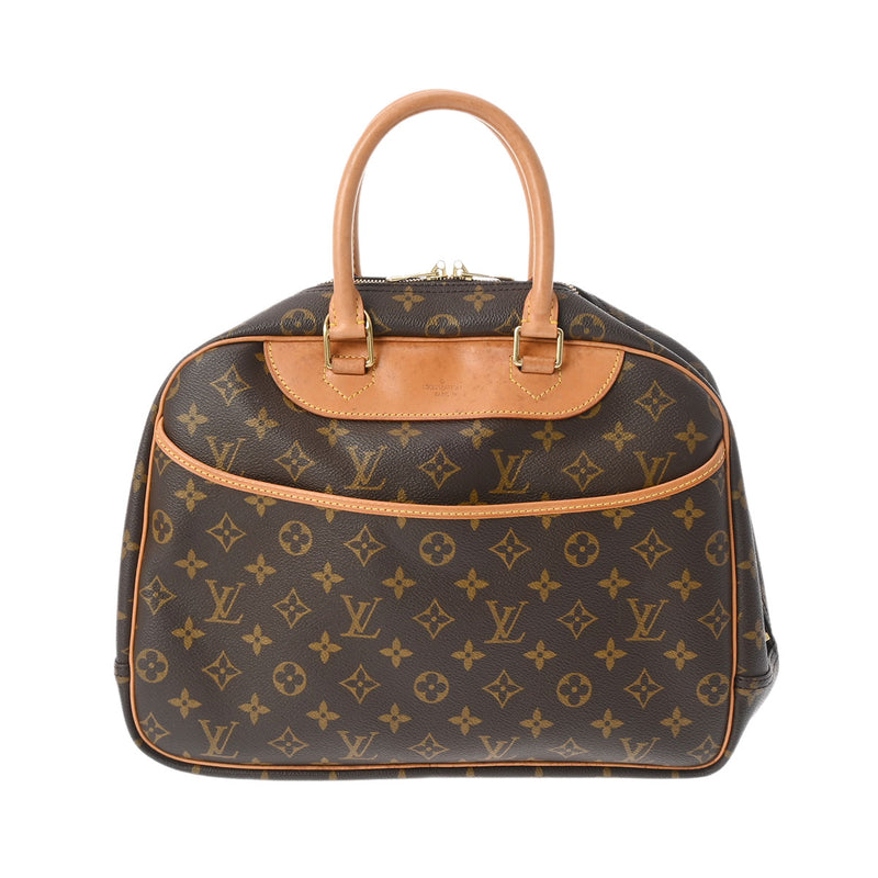 LOUIS VUITTON ルイヴィトン モノグラム ドーヴィル ブラウン M47270 レディース モノグラムキャンバス ハンドバッグ Bランク 中古 銀蔵