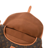 LOUIS VUITTON ルイヴィトン モノグラム ソミュール 35 ブラウン M42254 レディース モノグラムキャンバス ショルダーバッグ Bランク 中古 銀蔵