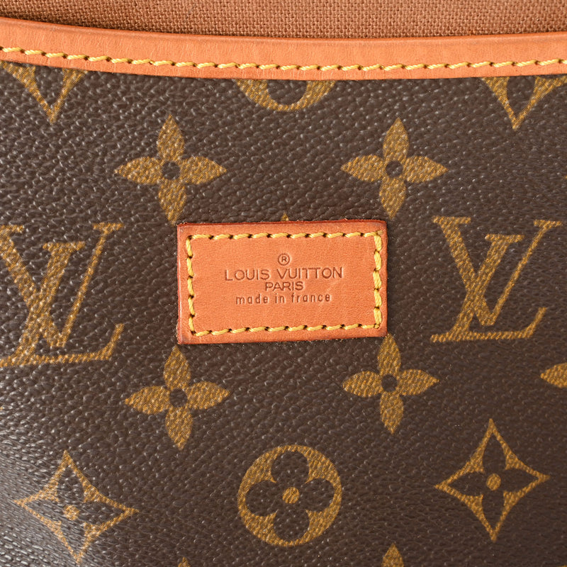 LOUIS VUITTON ルイヴィトン モノグラム ソミュール 35 ブラウン M42254 レディース モノグラムキャンバス ショルダーバッグ Bランク 中古 銀蔵