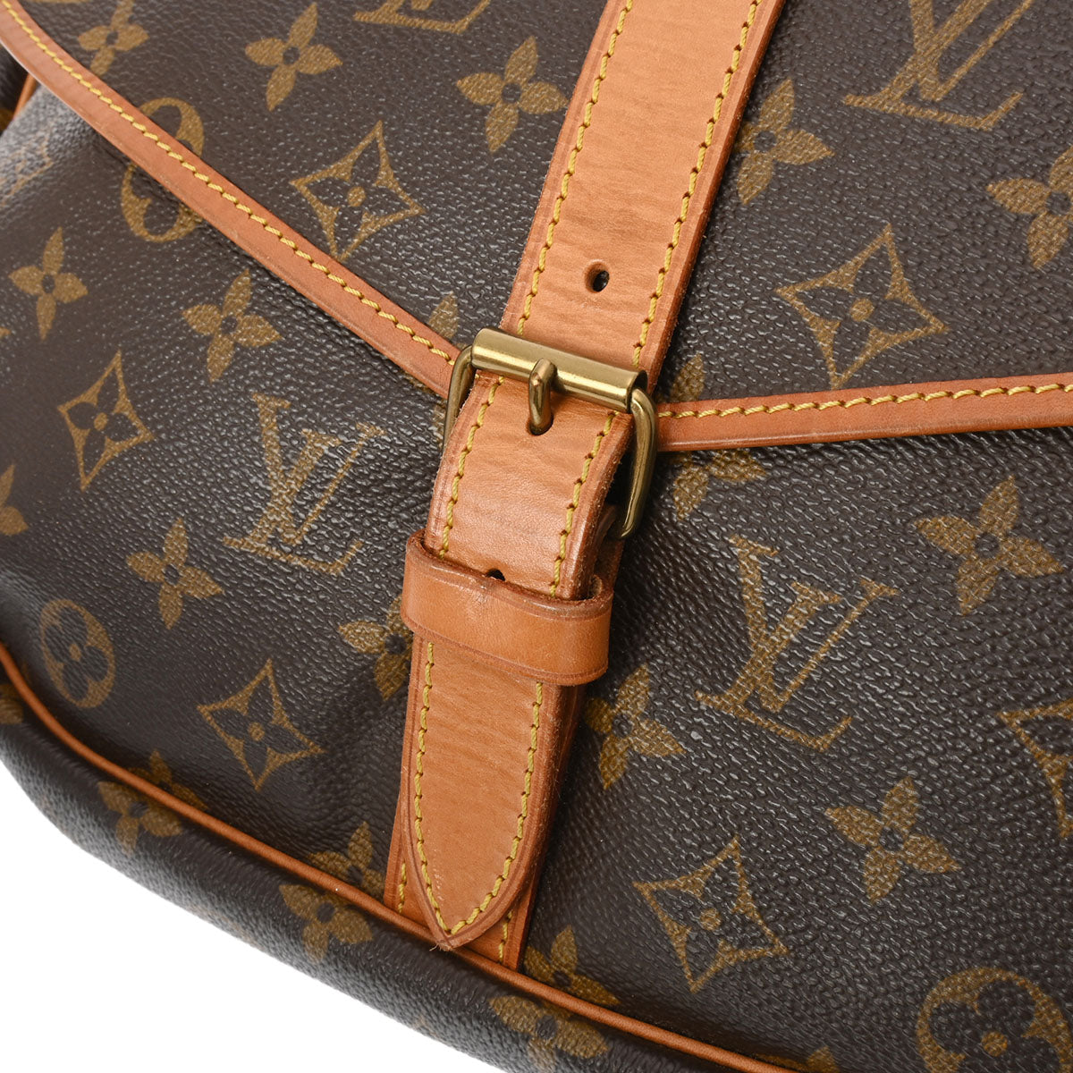 ルイヴィトンソミュール 35 14145 ブラウン レディース モノグラムキャンバス ショルダーバッグ M42254 LOUIS VUITTON 中古  – 銀蔵オンライン