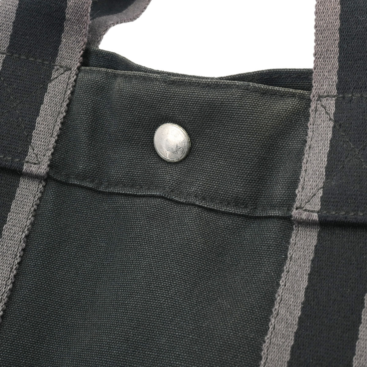 エルメスフールトゥ MM 黒 ユニセックス キャンバス トートバッグ