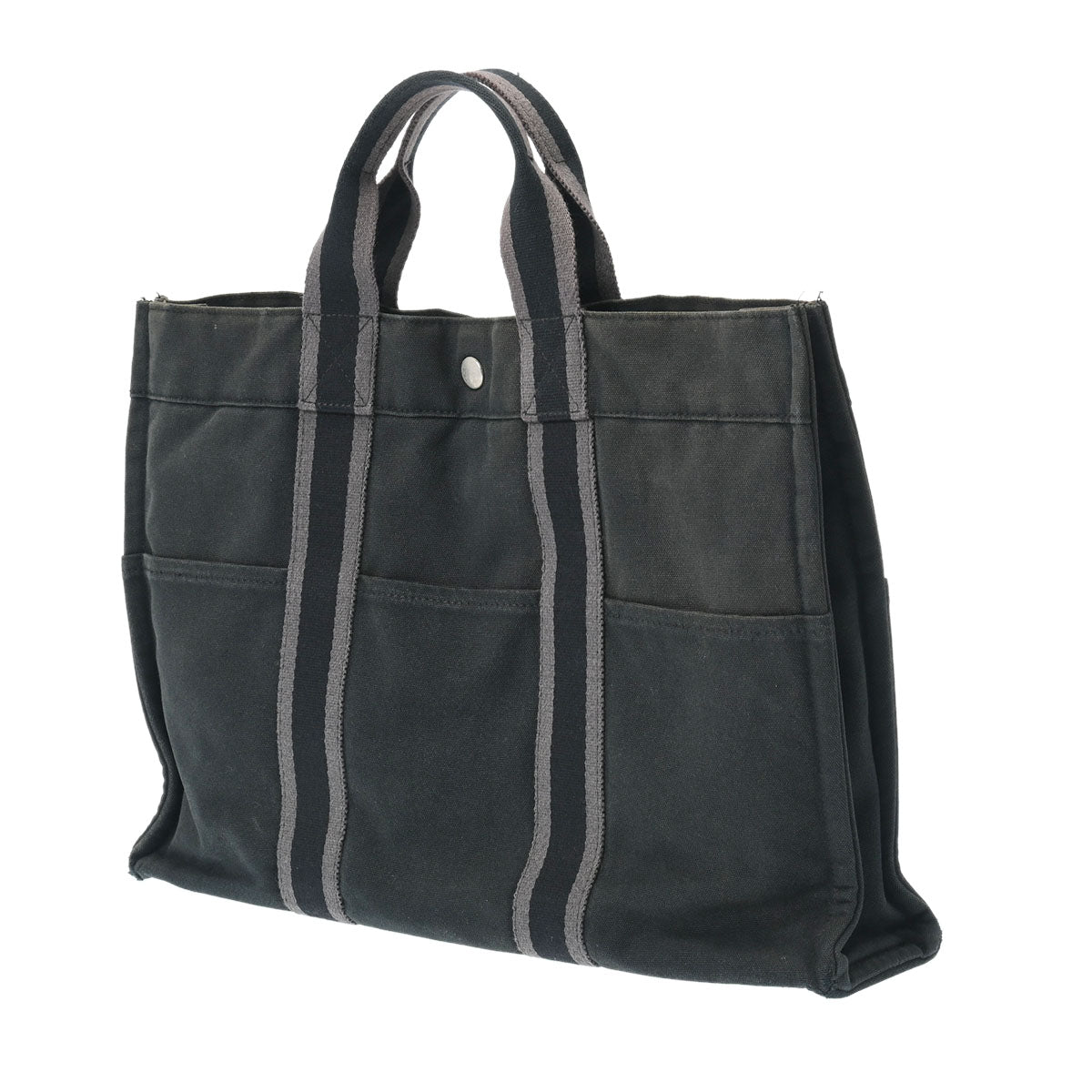 HERMES エルメス フールトゥMM トートバッグ ハンドバッグ ブラック系 