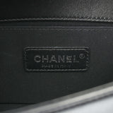 CHANEL シャネル ボーイシャネル スパンコール チェーンショルダー 20cm 黒 A67085 レディース ラムスキン ショルダーバッグ Aランク 中古 銀蔵