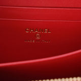 CHANEL シャネル CCフィグリーミニ チェーンショルダー 赤 レディース キャビアスキン ショルダーバッグ ABランク 中古 銀蔵