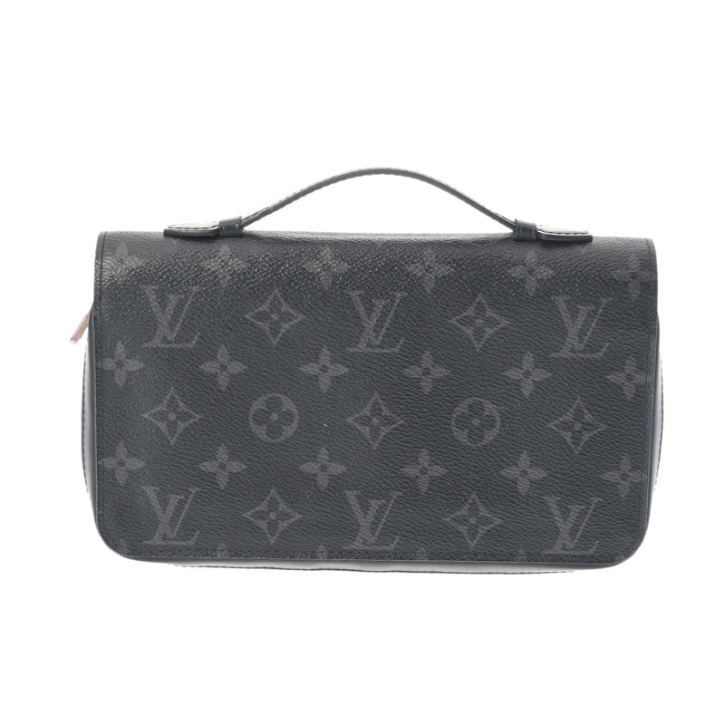 LOUIS VUITTON ルイヴィトン モノグラムエクリプス ジッピー XL トラベルケース 黒/グレー M61698 メンズ モノグラムキャンバス 長財布 Bランク 中古 銀蔵