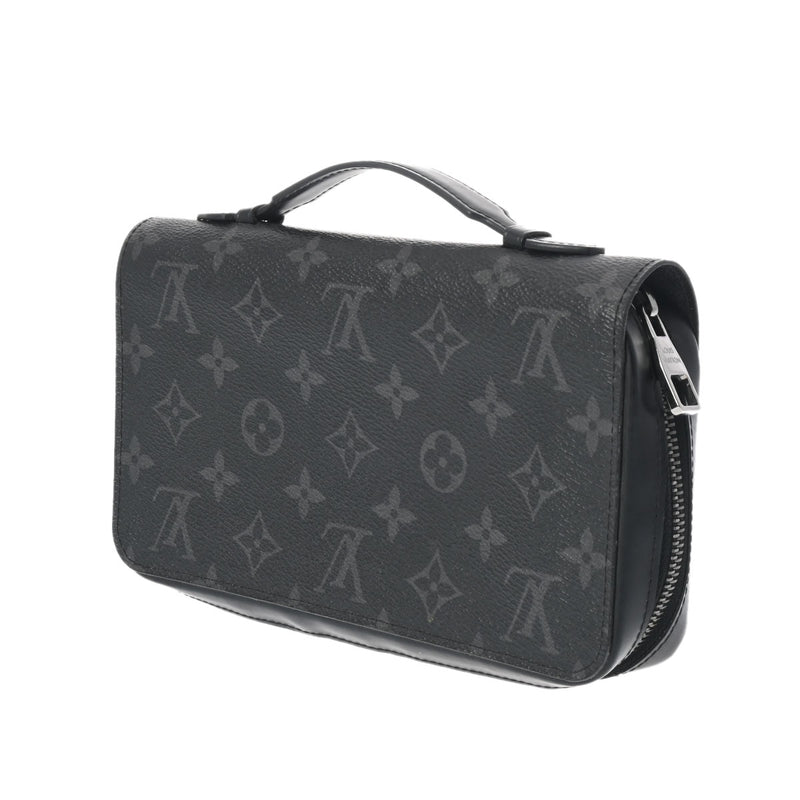 LOUIS VUITTON ルイヴィトン モノグラムエクリプス ジッピー XL トラベルケース 黒/グレー M61698 メンズ モノグラムキャンバス 長財布 Bランク 中古 銀蔵