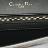 CHRISTIAN DIOR クリスチャンディオール ディオラマ チェーンショルダー シルバー ゴールド金具 - レディース レザー ショルダーバッグ Bランク 中古 銀蔵