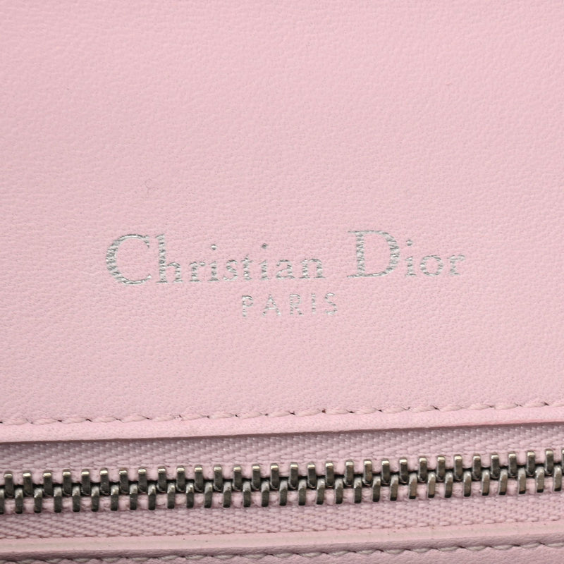 CHRISTIAN DIOR クリスチャンディオール ディオラマ チェーンショルダー 22cm ピンク シルバー金具 - レディース レザー ショルダーバッグ ABランク 中古 銀蔵