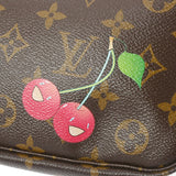 LOUIS VUITTON ルイヴィトン モノグラムチェリー ポシェットアクセソワール ブラウン M95008 レディース モノグラムキャンバス アクセサリーポーチ Aランク 中古 銀蔵