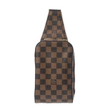 LOUIS VUITTON ルイヴィトン ダミエ ジェロニモス ブラウン N51994 レディース ダミエキャンバス ボディバッグ Aランク 中古 銀蔵