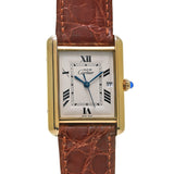 CARTIER カルティエ マストタンク LM W1013754 メンズ SS/アリゲーター 腕時計 Aランク 中古 銀蔵