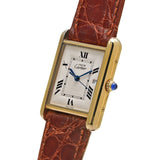 CARTIER カルティエ マストタンク LM W1013754 メンズ SS/アリゲーター 腕時計 Aランク 中古 銀蔵