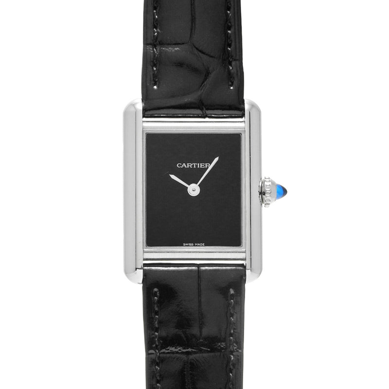 カルティエ タンクマスト WSTA0071 ブラック レディース 腕時計 クォーツ 中古 銀蔵
