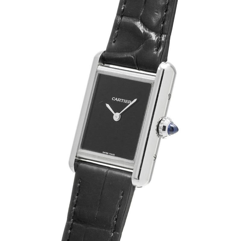 カルティエ タンクマスト WSTA0071 ブラック レディース 腕時計 クォーツ 中古 銀蔵