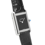 カルティエ タンクマスト WSTA0071 ブラック レディース 腕時計 クォーツ 中古 銀蔵