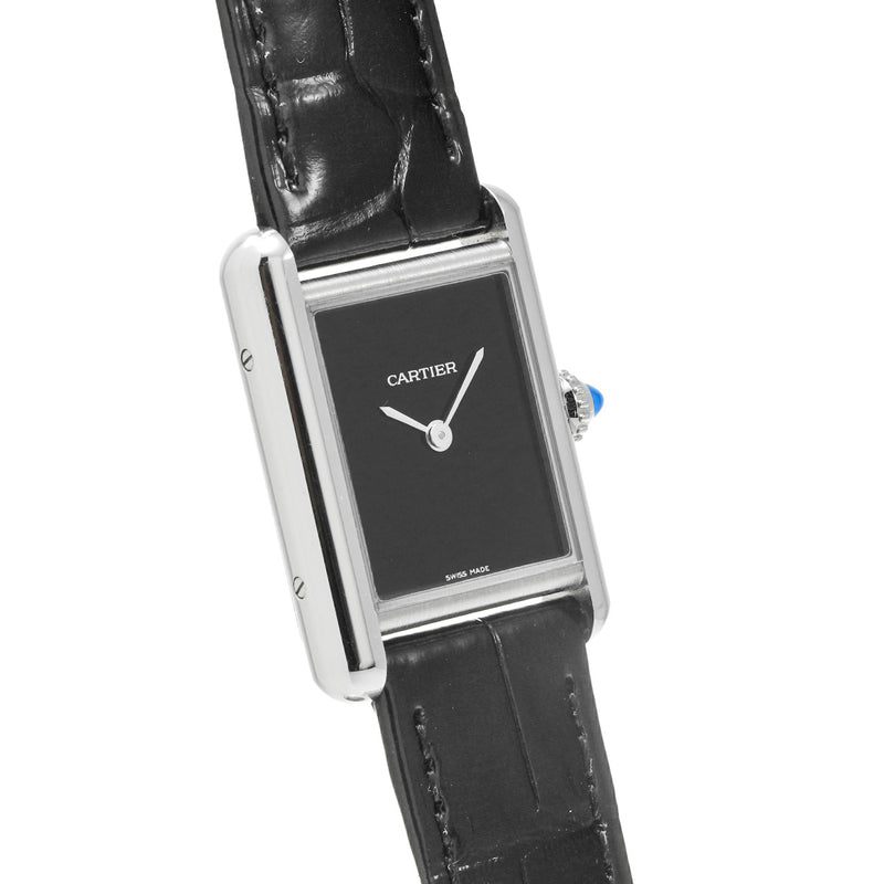 カルティエ タンクマスト WSTA0071 ブラック レディース 腕時計 クォーツ 中古 銀蔵