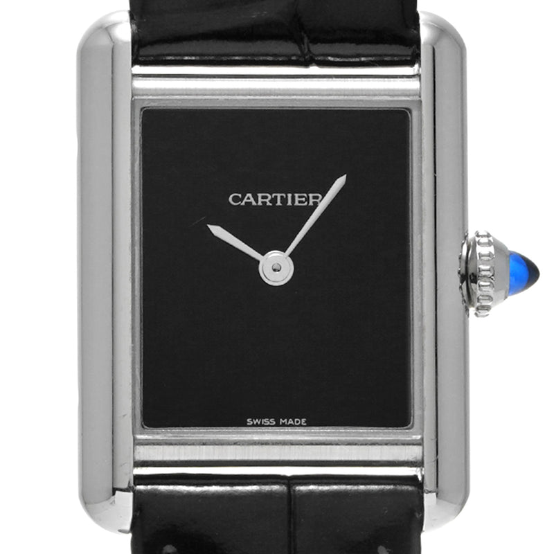 CARTIER カルティエ タンクマスト WSTA0071 レディース SS/アリゲーター 腕時計 クォーツ Aランク 中古 銀蔵