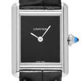 カルティエ タンクマスト WSTA0071 ブラック レディース 腕時計 クォーツ 中古 銀蔵