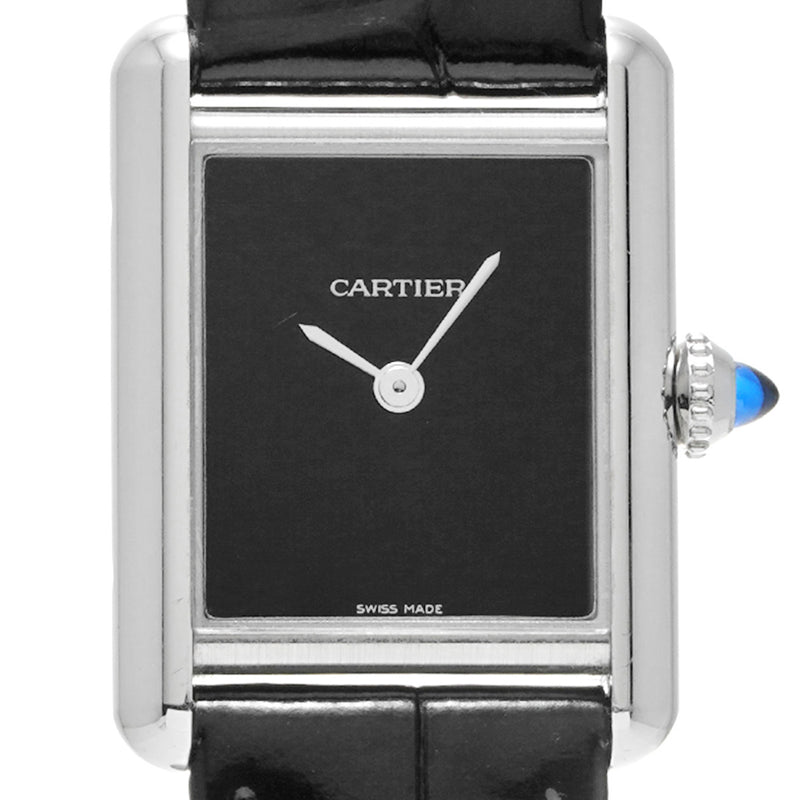 カルティエ タンクマスト WSTA0071 ブラック レディース 腕時計 クォーツ 中古 銀蔵