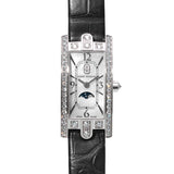 HARRY WINSTON ハリーウィンストン アヴェニューC ベゼルダイヤ AVCQMP16WW001 レディース WG/革 腕時計 クォーツ Aランク 中古 銀蔵