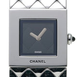 CHANEL シャネル マトラッセ H0009 レディース SS 腕時計 クオーツ 黒文字盤 Aランク 中古 銀蔵