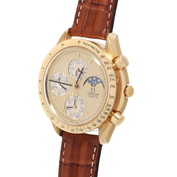 オメガ スピードマスター スイス建国700周年 日本限定50本 3650.1 ゴールド メンズ 腕時計 自動巻き 中古 銀蔵