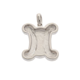 CELINE セリーヌ マカダム レディース K18ホワイトゴールド ペンダントトップ Aランク 中古 銀蔵