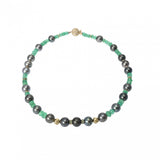 TASAKI タサキ 田崎 TASAKI パール エメラルド ダイヤ0.73ct - レディース K18イエローゴールド ネックレス Aランク 中古 銀蔵