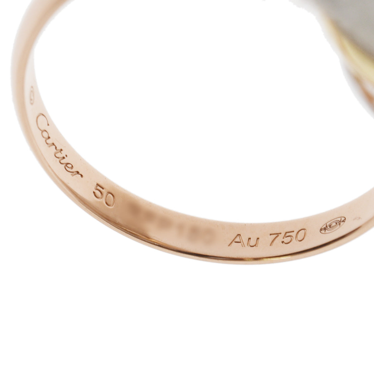 カルティエトリニティ 新型 スリーカラー #50 レディース リング・指輪