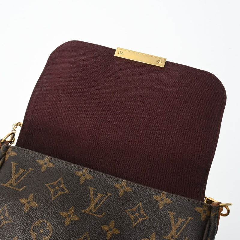LOUIS VUITTON ルイヴィトン モノグラム フェイボリット PM 2WAY ブラウン M40717 レディース モノグラムキャンバス ショルダーバッグ Bランク 中古 銀蔵