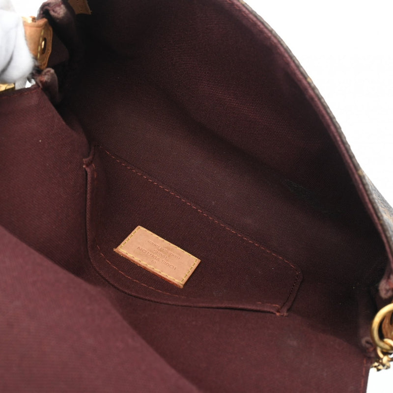 LOUIS VUITTON ルイヴィトン モノグラム フェイボリット PM 2WAY ブラウン M40717 レディース モノグラムキャンバス ショルダーバッグ Bランク 中古 銀蔵