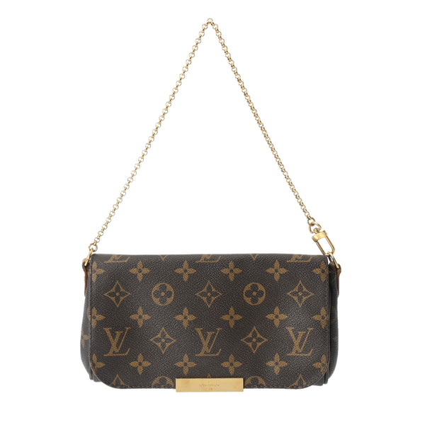 LOUIS VUITTON ルイヴィトン モノグラム フェイボリット PM 2WAY ブラウン M40717 レディース モノグラムキャンバス ショルダーバッグ Bランク 中古 銀蔵