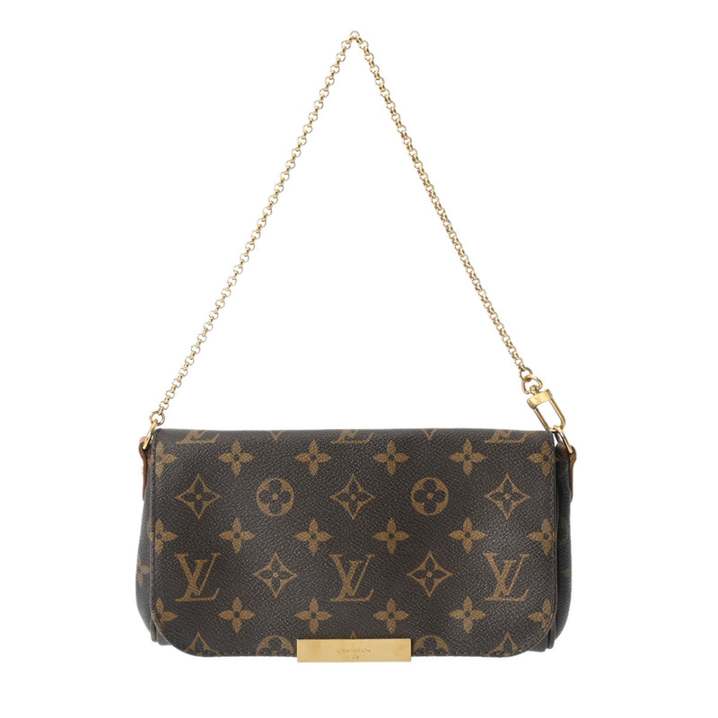 LOUIS VUITTON ルイヴィトン モノグラム フェイボリット PM 2WAY ブラウン M40717 レディース モノグラムキャンバス ショルダーバッグ Bランク 中古 銀蔵