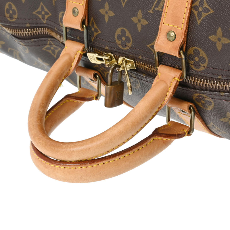 LOUIS VUITTON ルイヴィトン モノグラム キーポル 45 ブラウン M41428 ユニセックス モノグラムキャンバス ボストンバッグ Bランク 中古 銀蔵