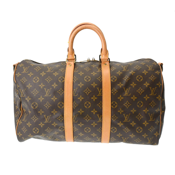 LOUIS VUITTON ルイヴィトン モノグラム キーポル バンドリエール 45 2WAY ブラウン M41418 ユニセックス モノグラムキャンバス ボストンバッグ Bランク 中古 銀蔵