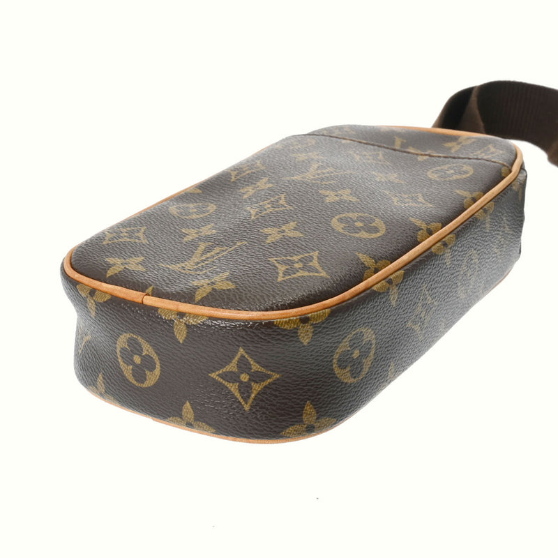 LOUIS VUITTON ルイヴィトン モノグラム ポシェットガンジュ ブラウン M51870 レディース モノグラムキャンバス ボディバッグ ABランク 中古 銀蔵