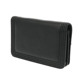 CHANEL シャネル ボーイシャネル チェーンウォレット 19cm 黒/シルバー レディース レザー ショルダーバッグ Aランク 中古 銀蔵