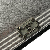 CHANEL シャネル ボーイシャネル チェーンウォレット 19cm 黒/シルバー レディース レザー ショルダーバッグ Aランク 中古 銀蔵